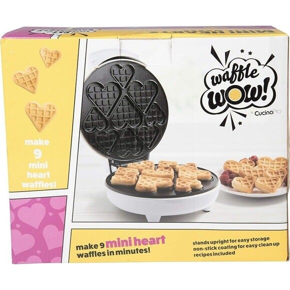 Waffle Wow-Mini 3-D Hearts Waffle Maker-NDB - Picture 8 of 12